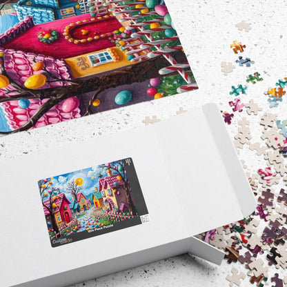 Candy Village Jigsaw Puzzle, Whimsical 110/252/520/1014-piece Easter Game for Adult Home Entertainment, Puzzle Lover Gift for Friends Puzzle The Puzzle Chest