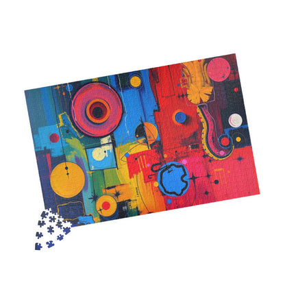 Vibrant Abstract Art Puzzle - Colorful Artwork Jigsaw Puzzle for Adults Puzzle The Puzzle Chest