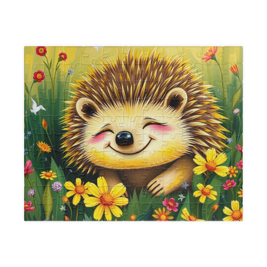 Adorable Hedgehog Jigsaw Puzzle | Mindfulness Activity, Perfect Gift for Animal Lovers, Family Fun Activity, Brain Teaser 110 pcs (Horizontal) Puzzle The Puzzle Chest