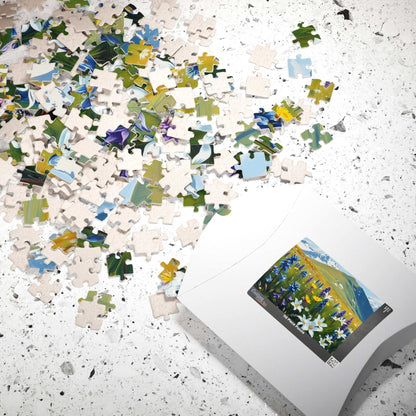 Floral Landscape Puzzle - Nature Themed Jigsaw Game for Adults, Indoor Home Activity, Family or Solo Fun, Best Gift for Puzzle Lover Art Fan Puzzle The Puzzle Chest