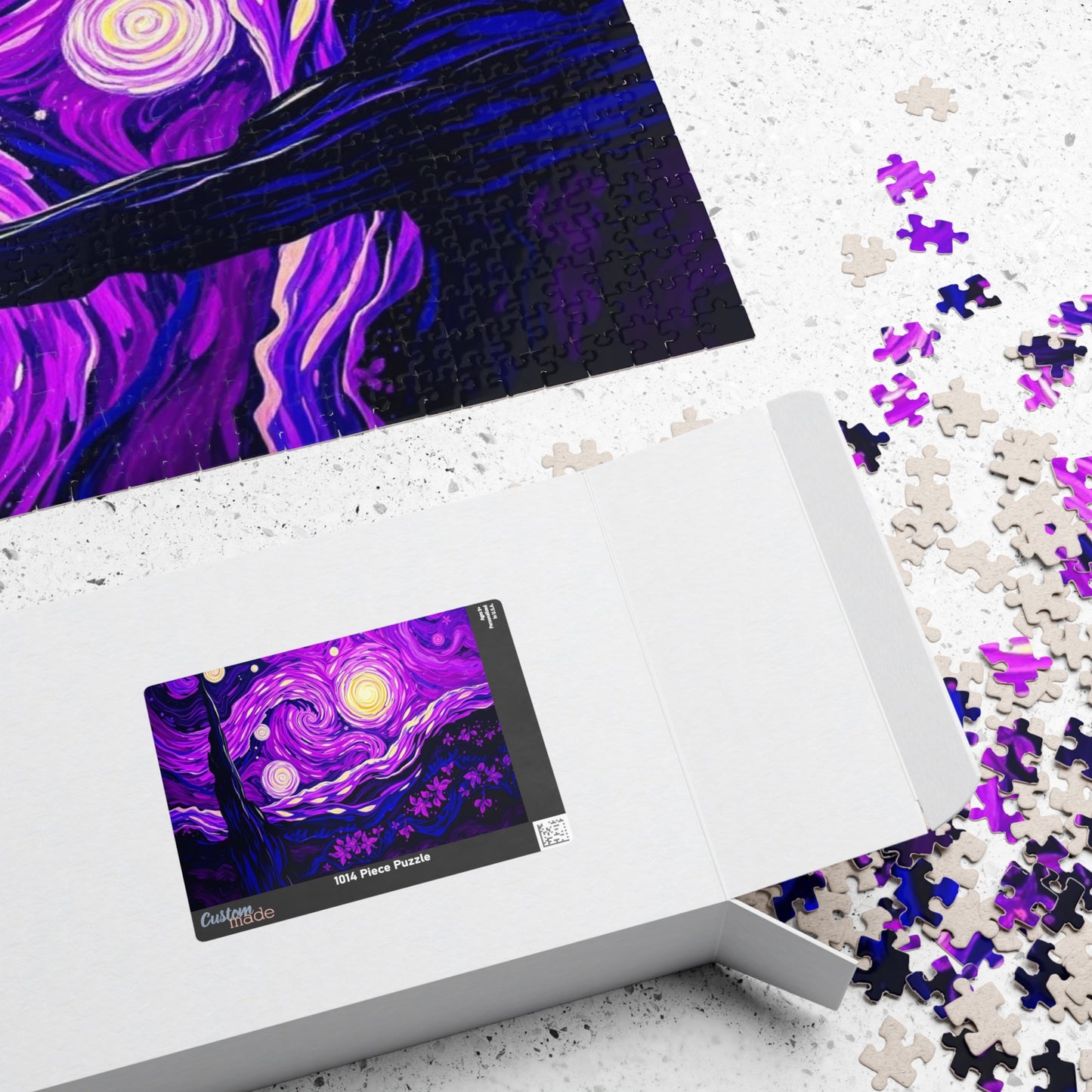 Starry Night Jigsaw Puzzle, Relaxing Art Puzzle for Adults, Home Entertainment Gift for Art Lover Family Game Nights Puzzle The Puzzle Chest
