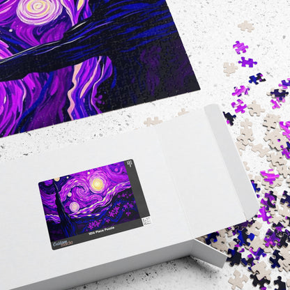 Starry Night Jigsaw Puzzle, Relaxing Art Puzzle for Adults, Home Entertainment Gift for Art Lover Family Game Nights Puzzle The Puzzle Chest