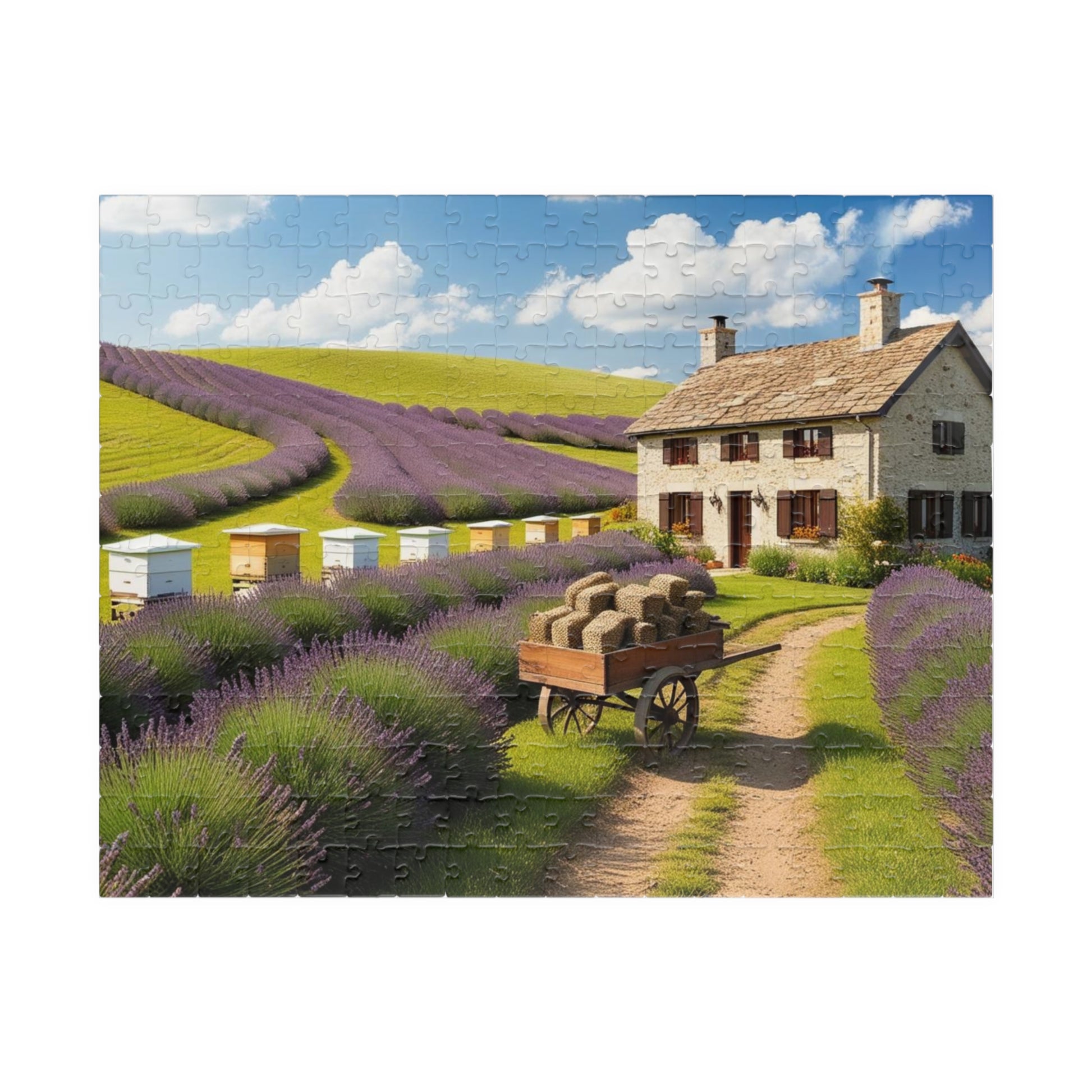Lavender Farm Landscape Puzzle, Serenity in Each Piece, Perfect for Family Game Night or Solo Fun, Nature Lover Gift, Relaxing Activity 252 pcs (Horizontal) Puzzle The Puzzle Chest