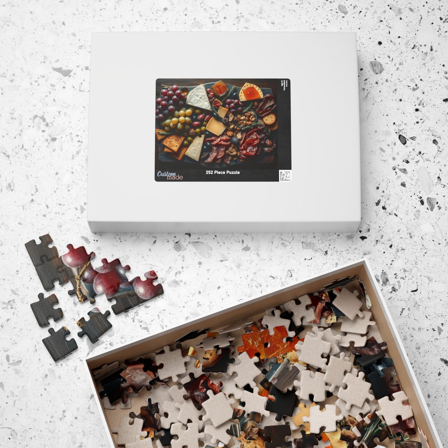 Artisanal Food Jigsaw Puzzle for Adults - 110, 252, 520, 1014-piece, Gourmet Cheeseboard Kitchen Decor, Puzzle Gift for Foodies Puzzle The Puzzle Chest