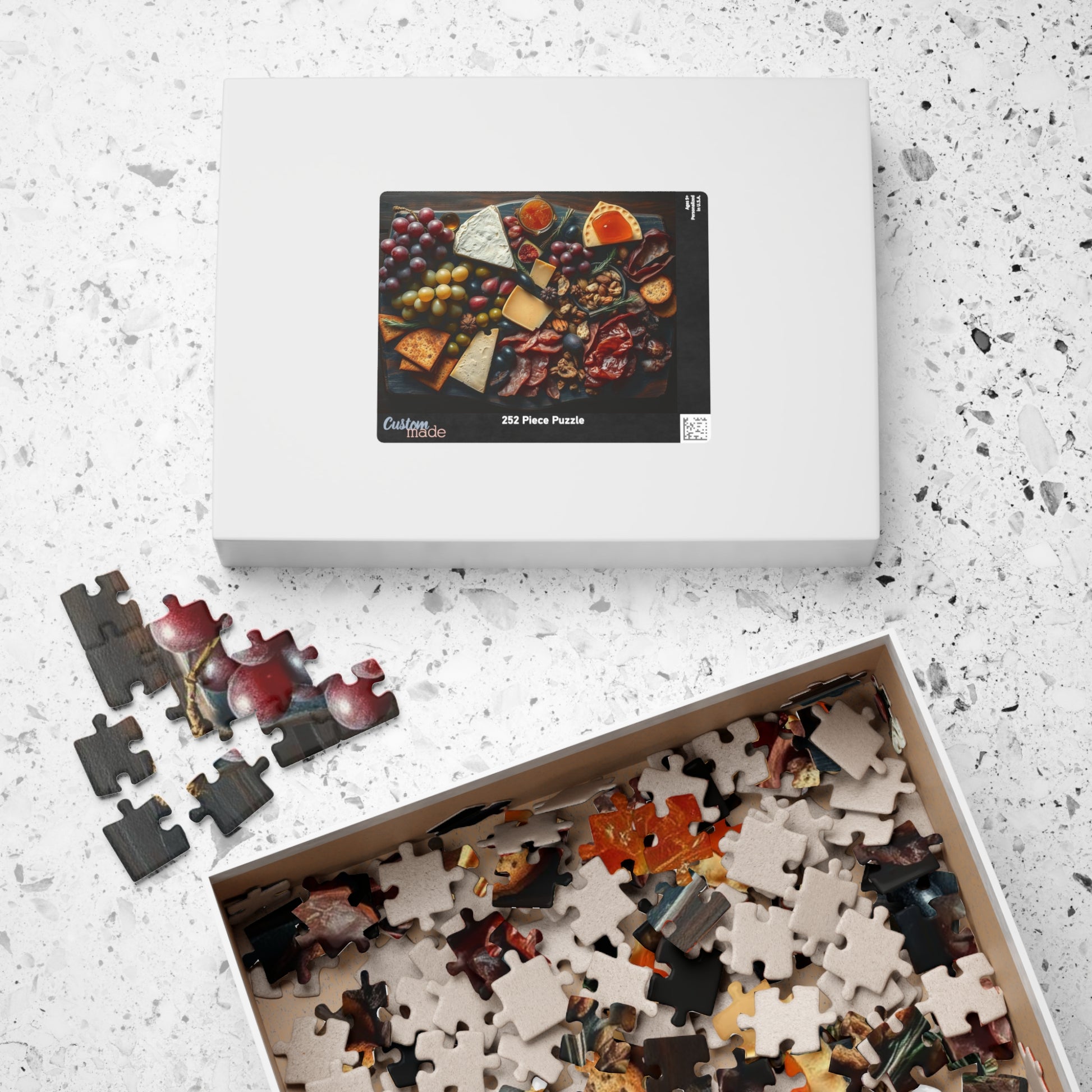 Artisanal Food Jigsaw Puzzle for Adults - 110, 252, 520, 1014-piece, Gourmet Cheeseboard Kitchen Decor, Puzzle Gift for Foodies Puzzle The Puzzle Chest