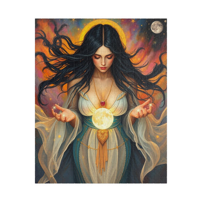 Mythical Moon Goddess Puzzle, 110-1014 Piece Jigsaw Game, Mindful Family Entertainment or Solo Fun, Perfect Gift for Puzzle Fantasy Lover