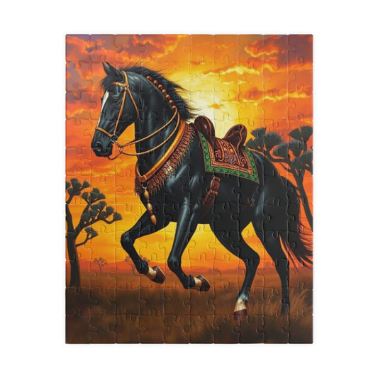 Majestic Horse Puzzle, Equestrian Art Jigsaw, Friend Gift for Horse Lovers, Family Fun Activity, Home Entertainment, Brain Teaser 110 pcs (Vertical) Puzzle The Puzzle Chest