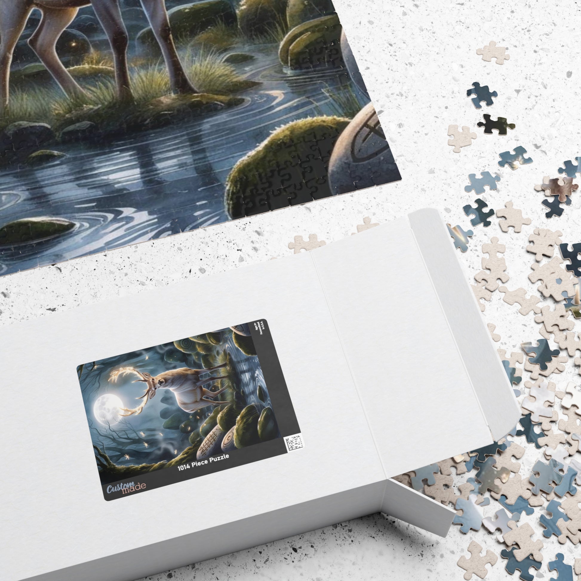 Majestic Stag Puzzle, Whimsical Deer Jigsaw Game, Mind Challenging Relaxing Indoor Activity for Puzzle Enthusiasts Animal Lovers, Nature Puzzle The Puzzle Chest