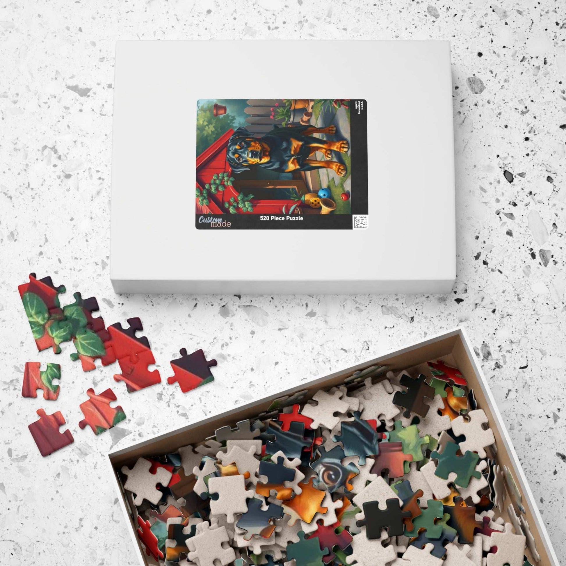Rottweiler Jigsaw Puzzle, Holiday Birthday Gift for Dog Lovers Puzzle Enthusiasts Pet Owner, Family Activity Solo Fun, Home Entertainment Puzzle The Puzzle Chest
