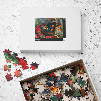 Rottweiler Jigsaw Puzzle, Holiday Birthday Gift for Dog Lovers Puzzle Enthusiasts Pet Owner, Family Activity Solo Fun, Home Entertainment Puzzle The Puzzle Chest