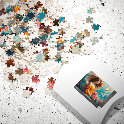 Aphrodite Jigsaw Puzzle Featuring Seashells Doves and Roses, Gift for Art Lovers, Relaxing Activity, Home Entertainment, Birthday Present Puzzle The Puzzle Chest