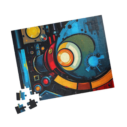 Vibrant Abstract Puzzle, Fun Family Jigsaw Game, Unique Gift for Art Lover Puzzle The Puzzle Chest