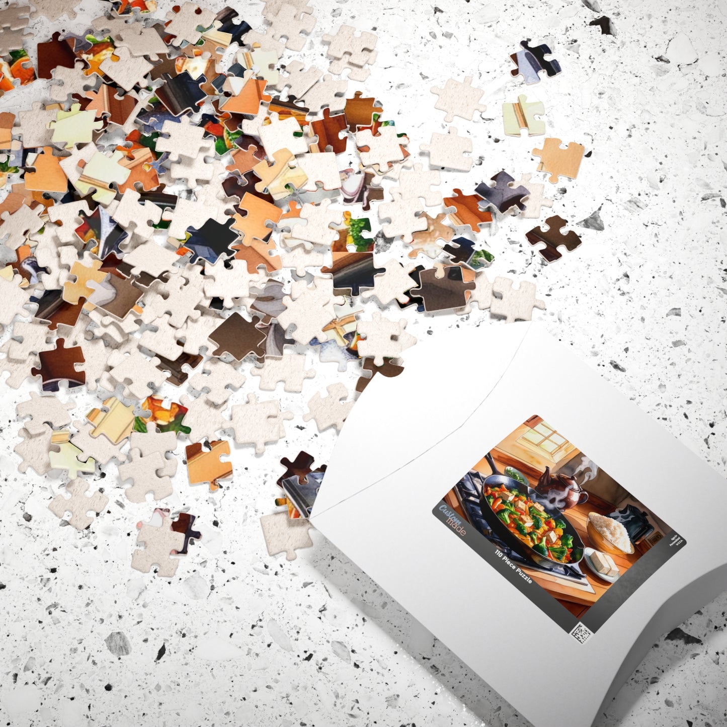 Cozy Kitchen Scene Jigsaw Puzzle, Food Lover Gift for Friend Cooking Enthusiast, Indoor Activity, Family Game Night, Holiday Present Puzzle The Puzzle Chest