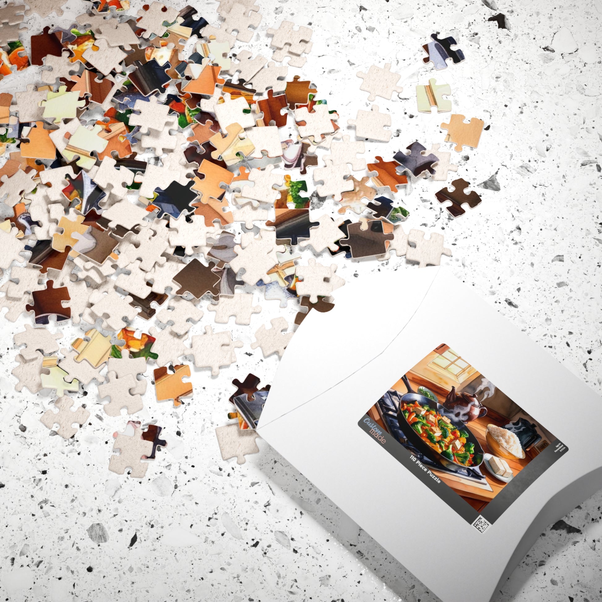 Cozy Kitchen Scene Jigsaw Puzzle, Food Lover Gift for Friend Cooking Enthusiast, Indoor Activity, Family Game Night, Holiday Present Puzzle The Puzzle Chest