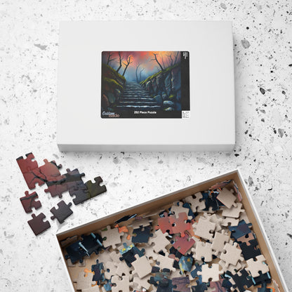 Steps Into Oblivion Jigsaw Puzzle for Adults, Gothic Puzzle, Dark Fantasy Landscape Puzzle Gift for Puzzle Lover, Game Night, Mindful Hobby Puzzle The Puzzle Chest