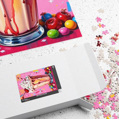 Ice Cream Sundae Puzzle, Pop Art Jigsaw Fun Family Activity, Home Entertainment, Holiday Birthday Gift for Friend, Brain Teaser Puzzle The Puzzle Chest
