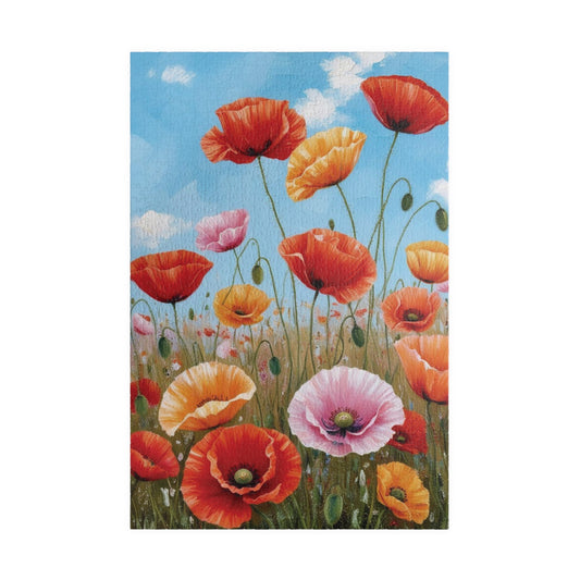 Blooming Poppies Puzzle, Close Up View, Colorful Floral Meadow Scene, Nature-Inspired Jigsaw Game, Unique Gift Art Enthusiast, Puzzle Lover 1014 pcs (Vertical) Puzzle The Puzzle Chest