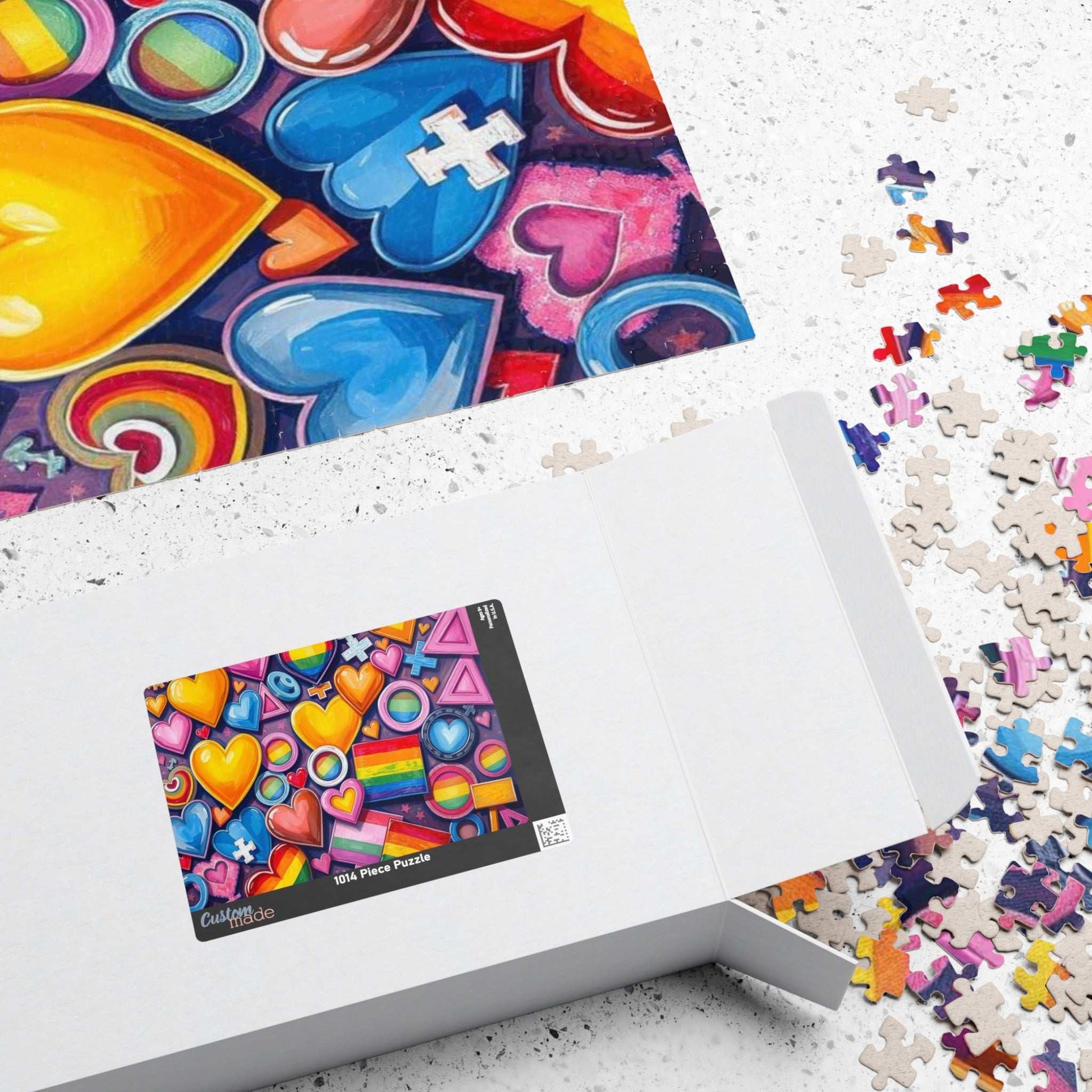 Rainbow Pride Puzzle Jigsaw Game - 110 252 520 1014-piece, Fun for Family Game Night, LGBTQ+ Celebration, Gift for Anyone Who Loves Puzzles Puzzle The Puzzle Chest