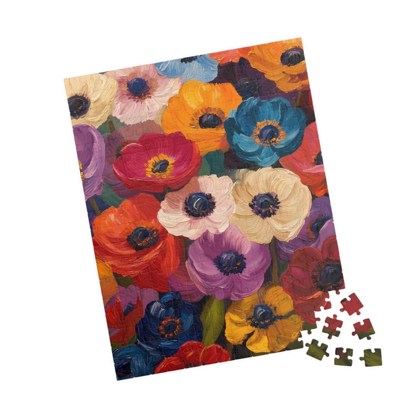 Colorful Anemone Bouquet Puzzle 110-1014-piece | Floral Jigsaw Puzzle
