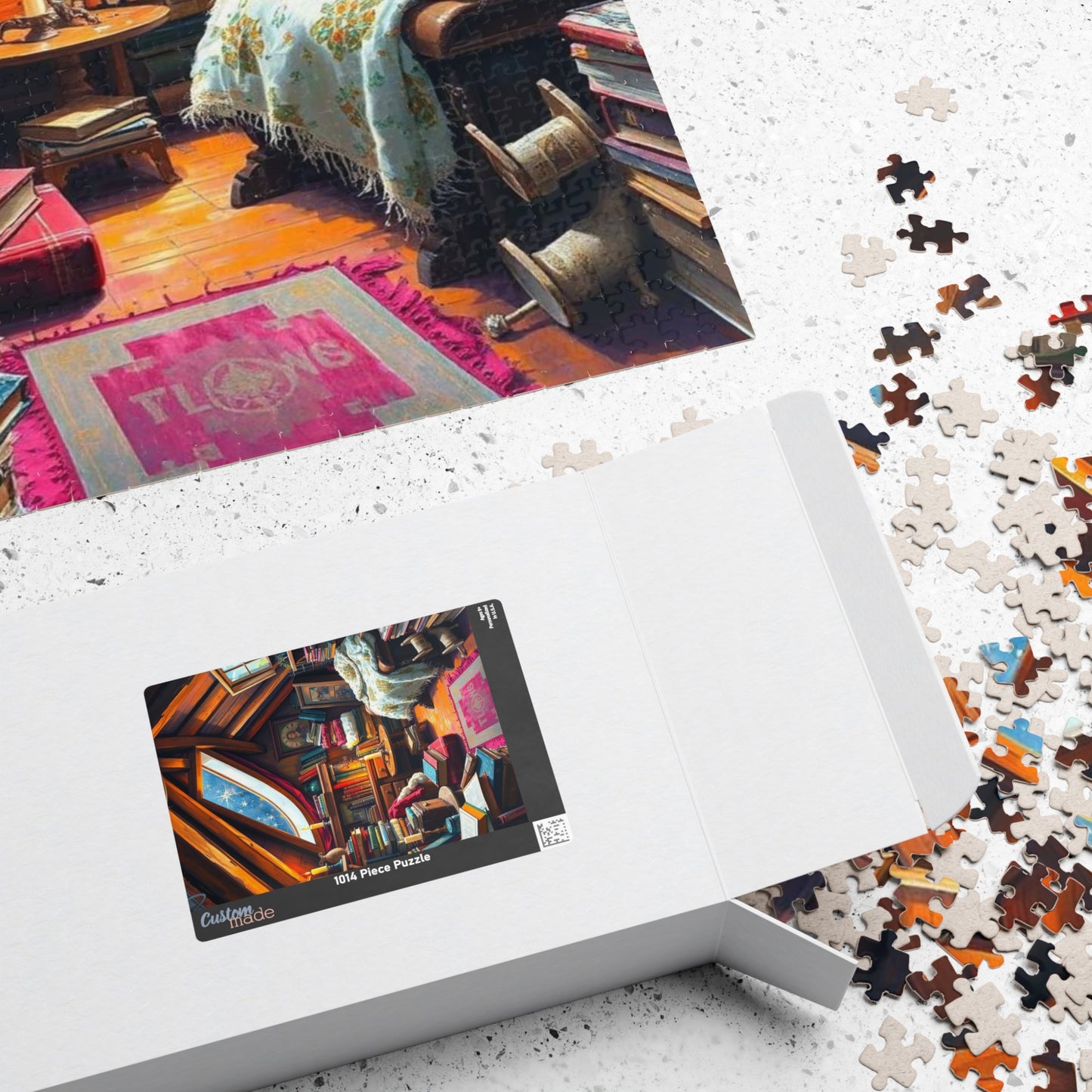 Cozy Winter Attic Jigsaw Puzzle - 110, 252, 520, 1014-piece Dreamy Room, Ideal Gift for Puzzle Lover, Quiet Home Activity, Fun Family Night