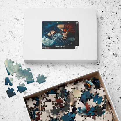 Mystical Owl Jigsaw Puzzle Game for Adults and Teens, Friend Gift for Animal Lover, Mindful Cozy Night In Family Entertainment or Solo Fun Puzzle The Puzzle Chest