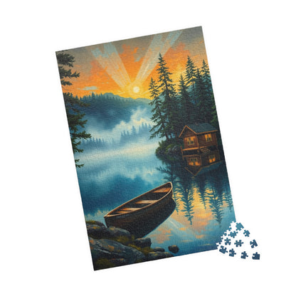 Serene Nature Scene Puzzle, 110-1014 Piece Jigsaw Puzzle, Tranquil Home Decor, Family Activity, Gift for Nature Lovers Puzzle The Puzzle Chest