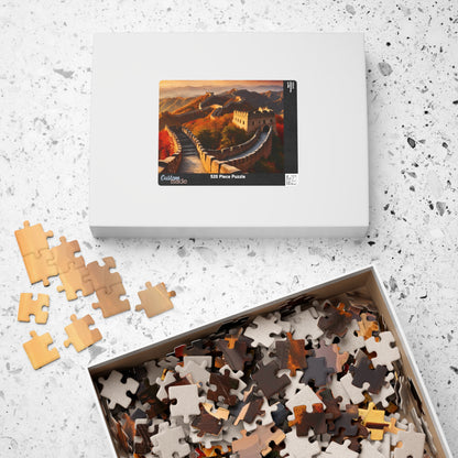 Great Wall of China Jigsaw Puzzle, Autumn Nature Landscape Tabletop Game, Puzzle Enthusiasts History Lovers, Fun Family Activity Game Night Puzzle The Puzzle Chest