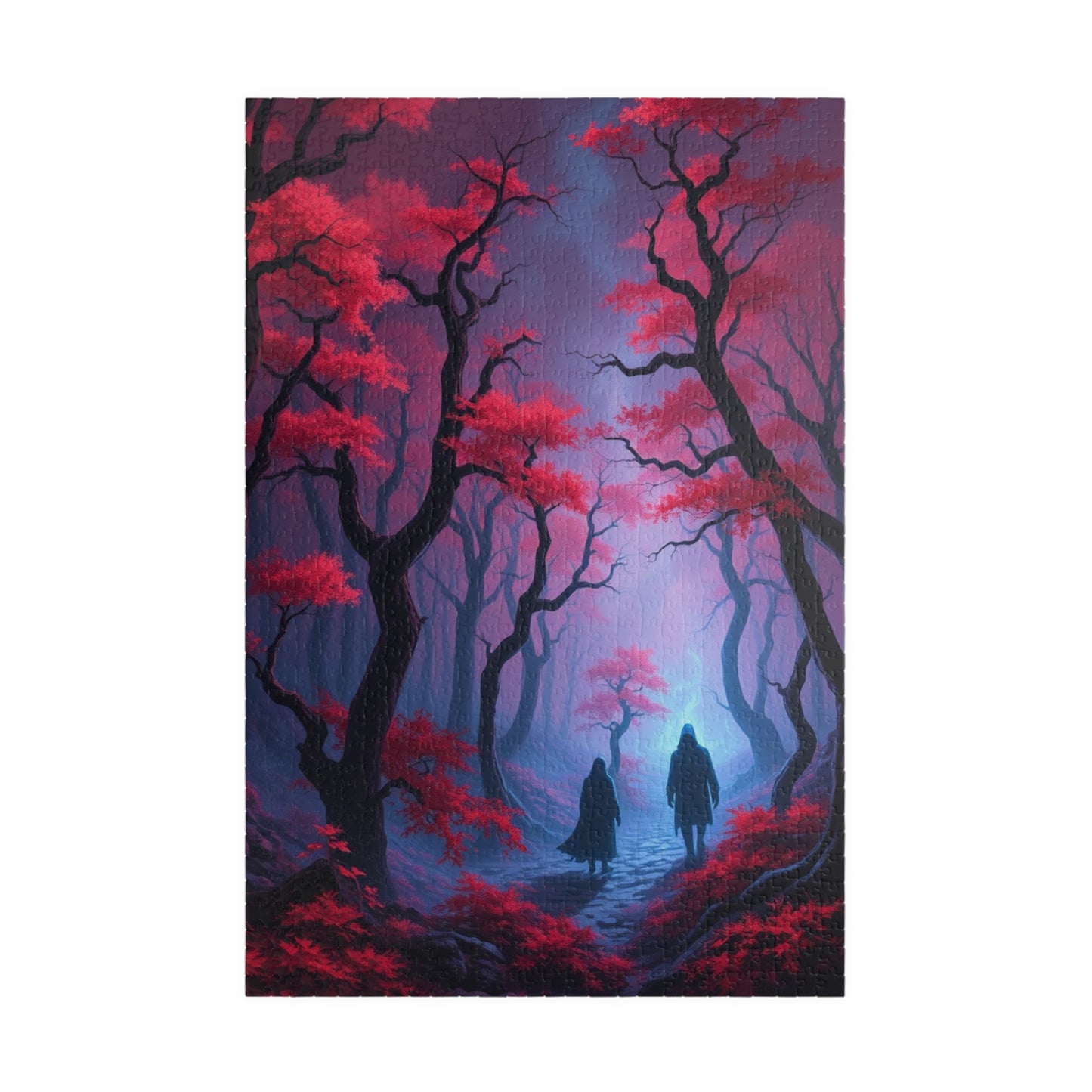Gothic Puzzle, Dark Forest Jigsaw, 110-1014 Piece, Ghostly Figure, Halloween Fun Activity, Spooky Mystery Game, Challenging Puzzle 1014 pcs (Vertical) Puzzle The Puzzle Chest