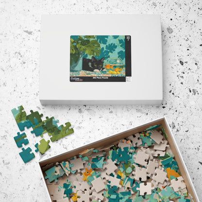 The Cat and the Goldfish Bowl – Classic Matisse-Inspired Cat Jigsaw Puzzle, Animal Theme Still Life Puzzle Puzzle The Puzzle Chest