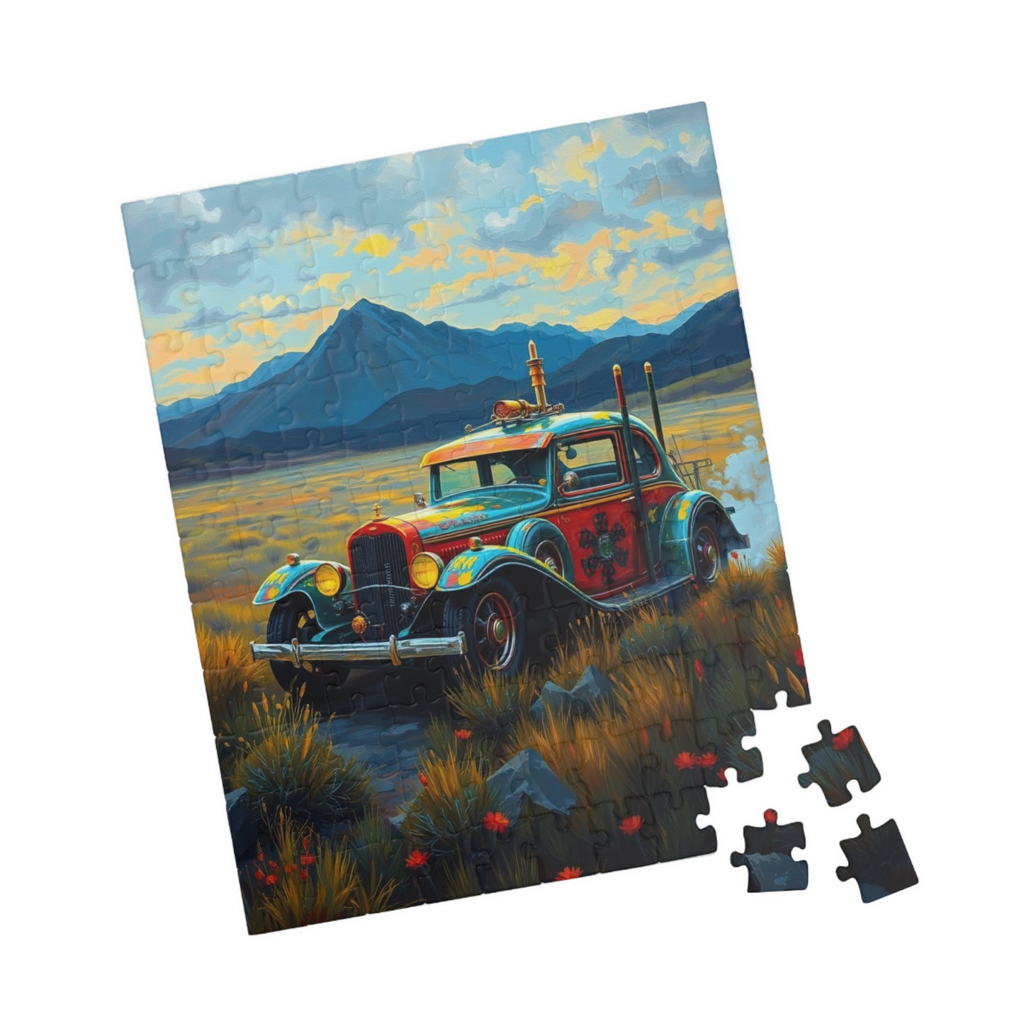 Vintage Steampunk Car Puzzle, Nostalgic Jigsaw Game for Adults, Gift for Car Lovers Puzzle Fanatics, Family Game Night Activity Puzzle The Puzzle Chest