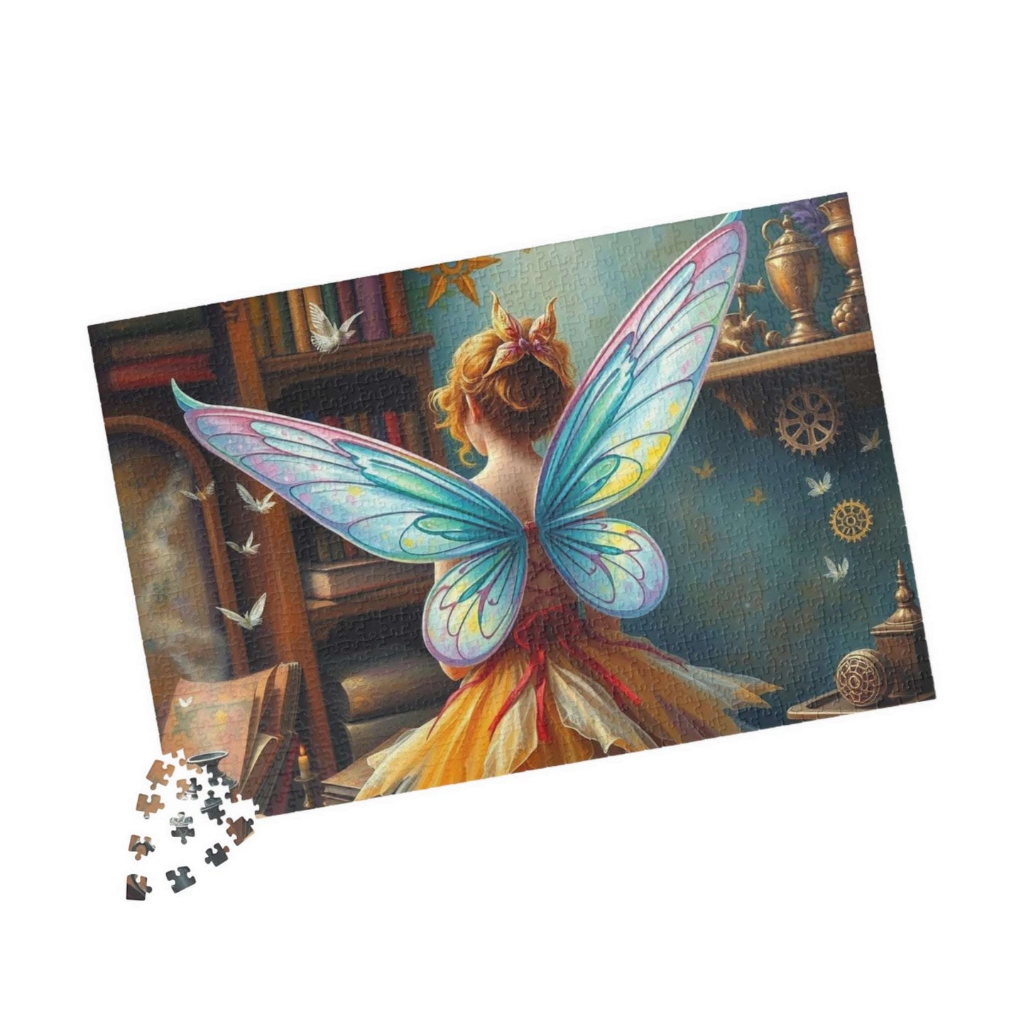 Fairy Steampunk Jigsaw Puzzle, Enchanting Adult Puzzle Lover Gift for Solo Fun or Family Activity, Birthday Holiday Gift Idea, Brain Teaser Puzzle The Puzzle Chest
