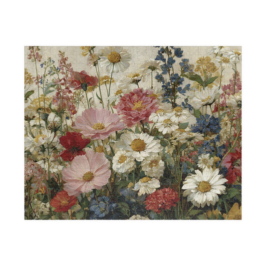 Wildflower Meadow Jigsaw Puzzle — Vintage Floral
