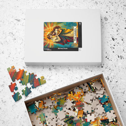 The Lovers Tarot Puzzle: Romantic Jigsaw for Couples