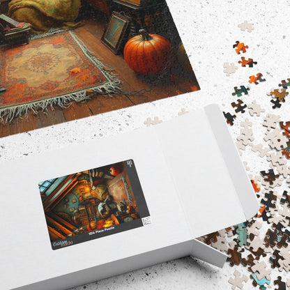 Dreamy Autumn Attic Puzzle 110, 252, 520, 1014-piece, Cozy Indoor Art, Home Décor, Family Game Night, Brain Teaser Gift for Puzzle Lovers