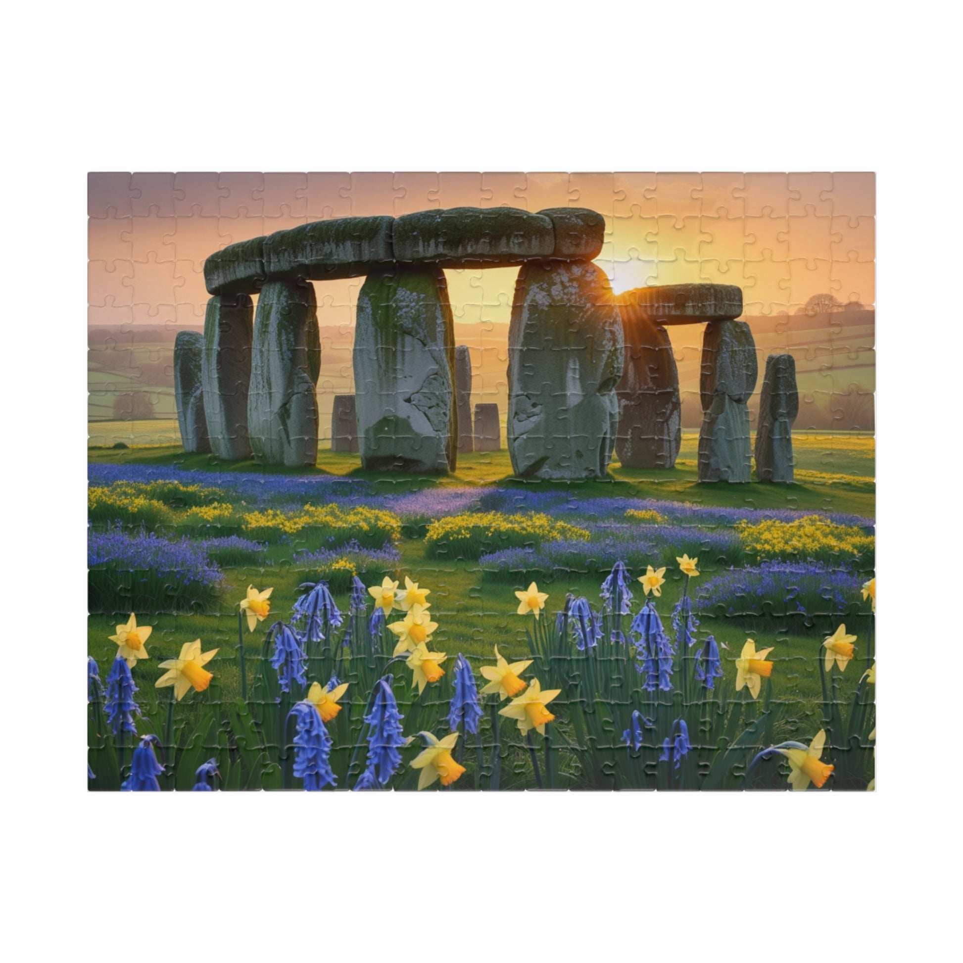 Stonehenge Sunrise Puzzle - 110, 252, 520, 1014-Piece, Famous European Landmark Jigsaw, Mind Game, Meditation Activity, Gift 252 pcs (Horizontal) Puzzle The Puzzle Chest