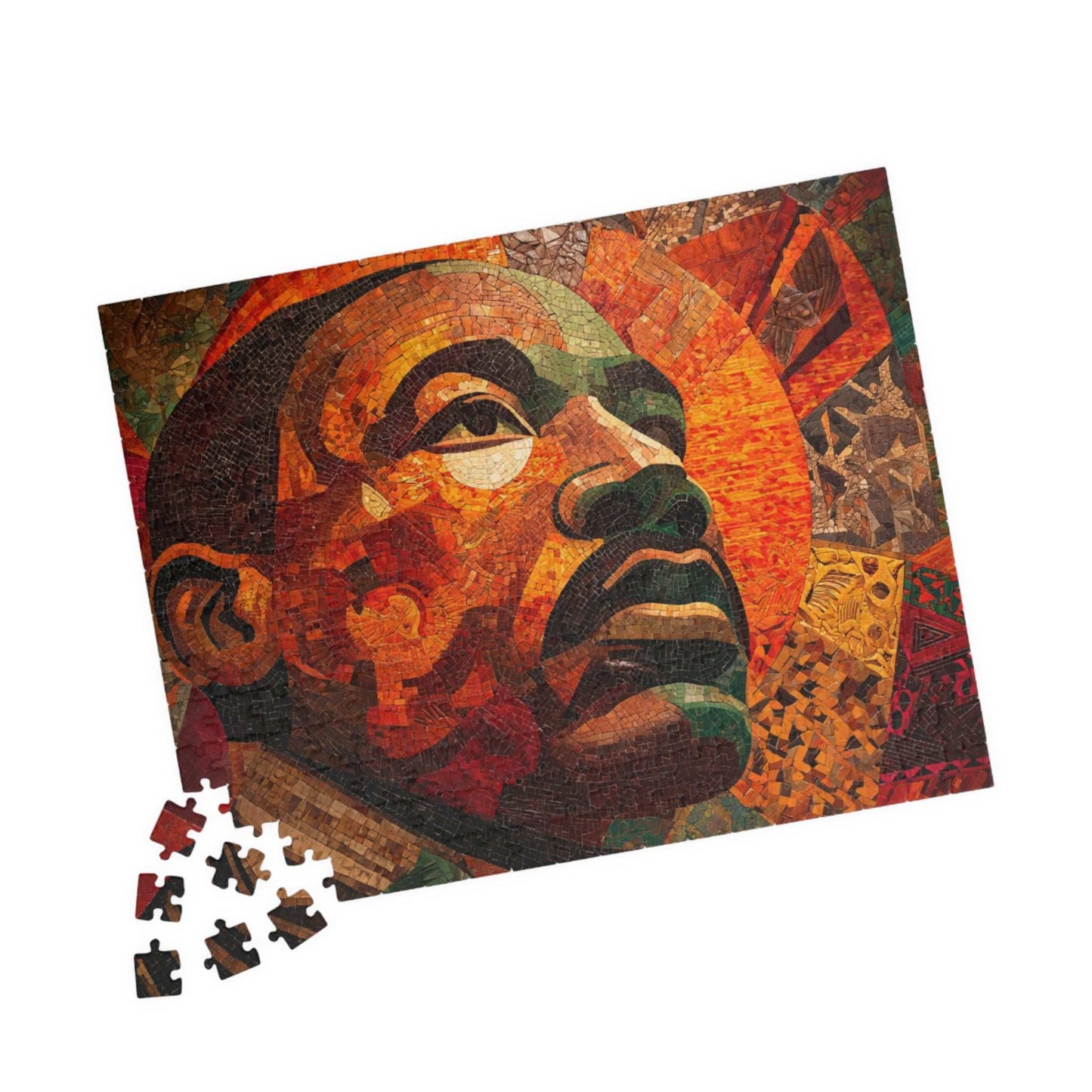 Dr. Martin Luther King Jr. Puzzle, Afrocentric Black History Jigsaw, Inspirational MLK Artwork, Educational Gift for Adults & Teens 252 pcs (Horizontal) Puzzle The Puzzle Chest