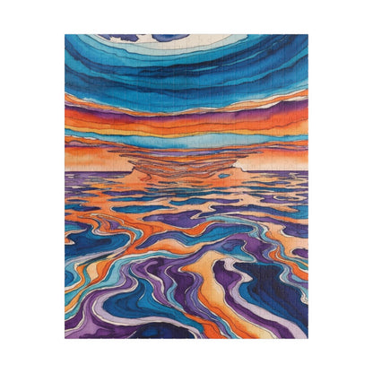 Dreamlike Surrealist Puzzle, Blended Ocean and Sky Jigsaw Game, Modern Abstract Art 520 pcs (Vertical) Puzzle The Puzzle Chest