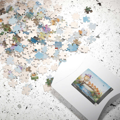 Great Chicken Parade Jigsaw Puzzle - Chick Family Marching, Ideal Game for Family Activity, Holiday Birthday Gift for Friend, Brain Teaser Puzzle The Puzzle Chest