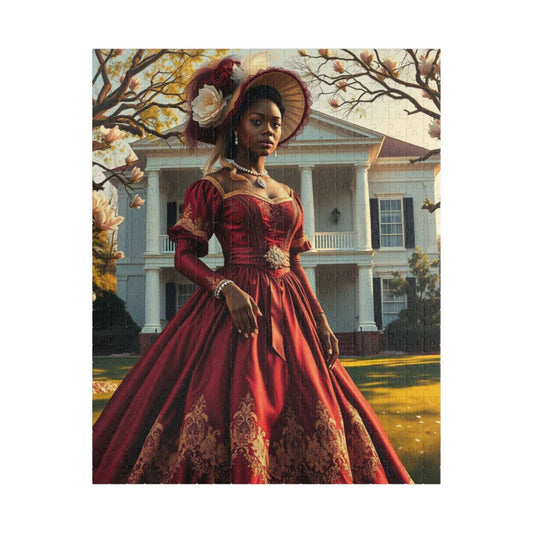 African American Heritage Jigsaw Puzzle- Victorian Black Woman, Afrocentric Artwork Puzzle The Puzzle Chest