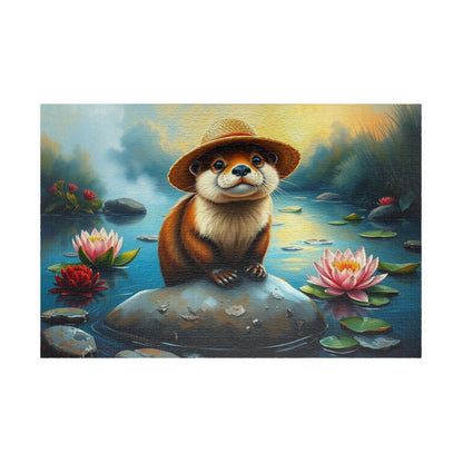 Adorable Otter Jigsaw Puzzle - Perfect for Family Fun, Gift for Nature Lover and Puzzle Enthusiasts, Brain Teaser 1014 pcs (Horizontal) Puzzle The Puzzle Chest