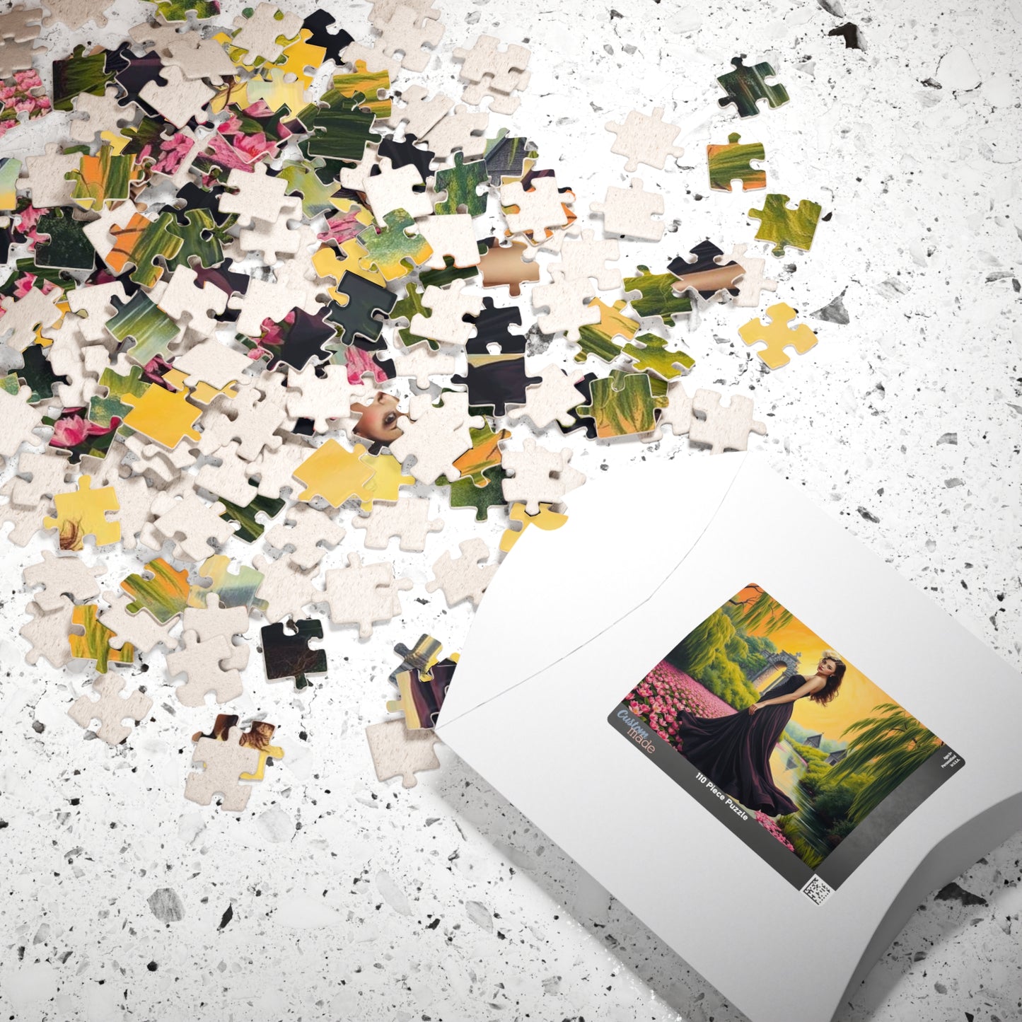 Lilywater Reverie Jigsaw Puzzle, Elegant Landscape Puzzle, Woman Art Holiday or Birthday Gift for Adult, Solo or Family Fun, Creative Hobby Puzzle The Puzzle Chest