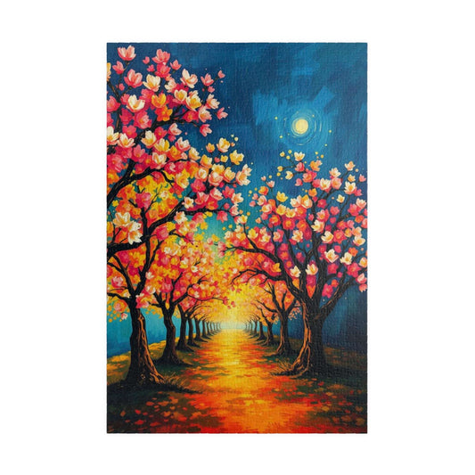 Blooming Light Landscape Jigsaw Puzzle (110, 252, 520, 1014-piece) - Colorful Tree Artwork for Family Fun, Best Gift, Relaxation, Home Decor 1014 pcs (Vertical) Puzzle The Puzzle Chest