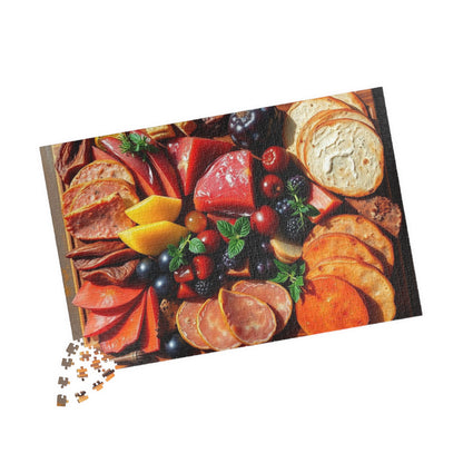 Gourmet Charcuterie Jigsaw Puzzle, Food Lover Gift, Family Game Night Brain Teaser, Unique Home Entertainment, Kitchen Table Activity Puzzle The Puzzle Chest
