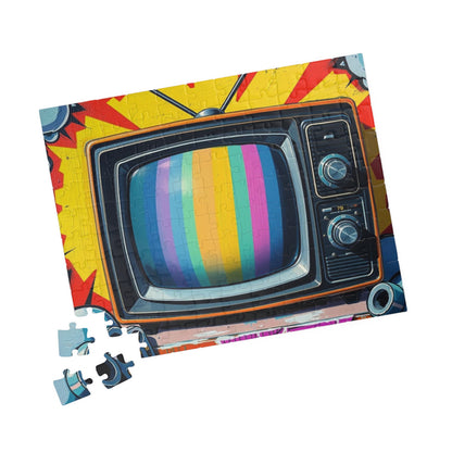 Retro TV Jigsaw Puzzle, Pop Art Design, Puzzle for Adults, Fun Family Activity, Home Entertainment, Gift for Collectors, 110-1014 Pieces Puzzle The Puzzle Chest