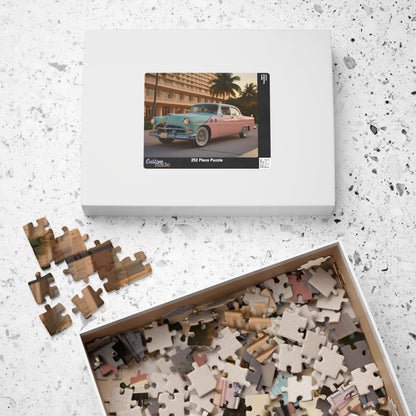 Vintage Car Puzzle - Classic 1956 Packard Caribbean, Nostalgic Jigsaw Game Puzzle The Puzzle Chest