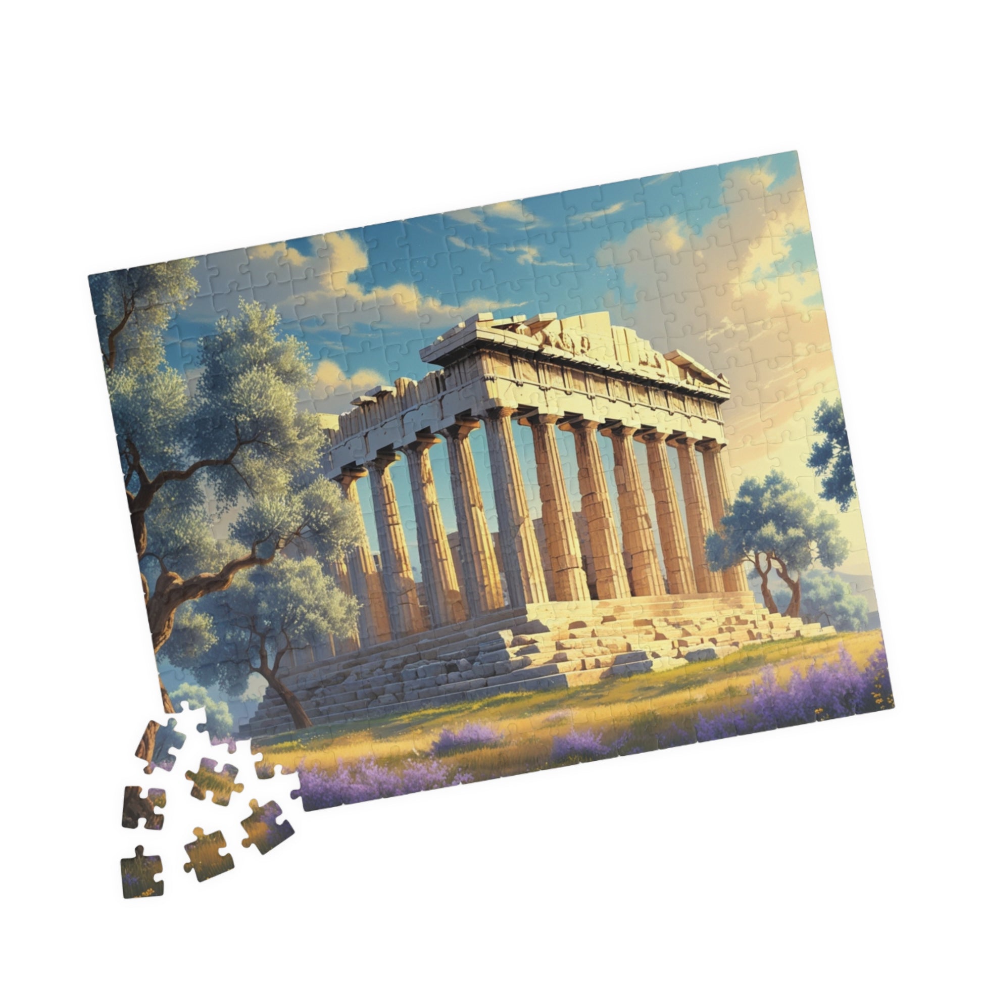 The Parthenon Jigsaw Puzzle - Athens Landmark, 110, 252, 520, 1014-piece Game Ideal for Game Nights, Solo Fun, Gift for Friends Puzzle The Puzzle Chest
