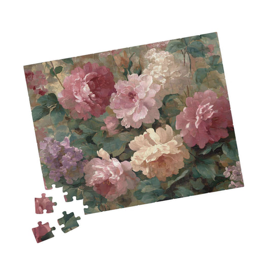 Floral Vintage Roses Puzzle – Botanical Jigsaw Puzzle