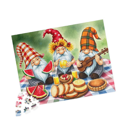 Harvest Picnic Gnome Puzzle - Autumn Themed Jigsaw Game 252 pcs (Horizontal) Puzzle The Puzzle Chest