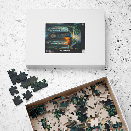 Stained Glass Church Puzzle | 110, 252, 520, 1014-piece, Gothic Home Decor, Art Lovers Gift, Family Game Night Relaxation Activity, Giftable Puzzle The Puzzle Chest