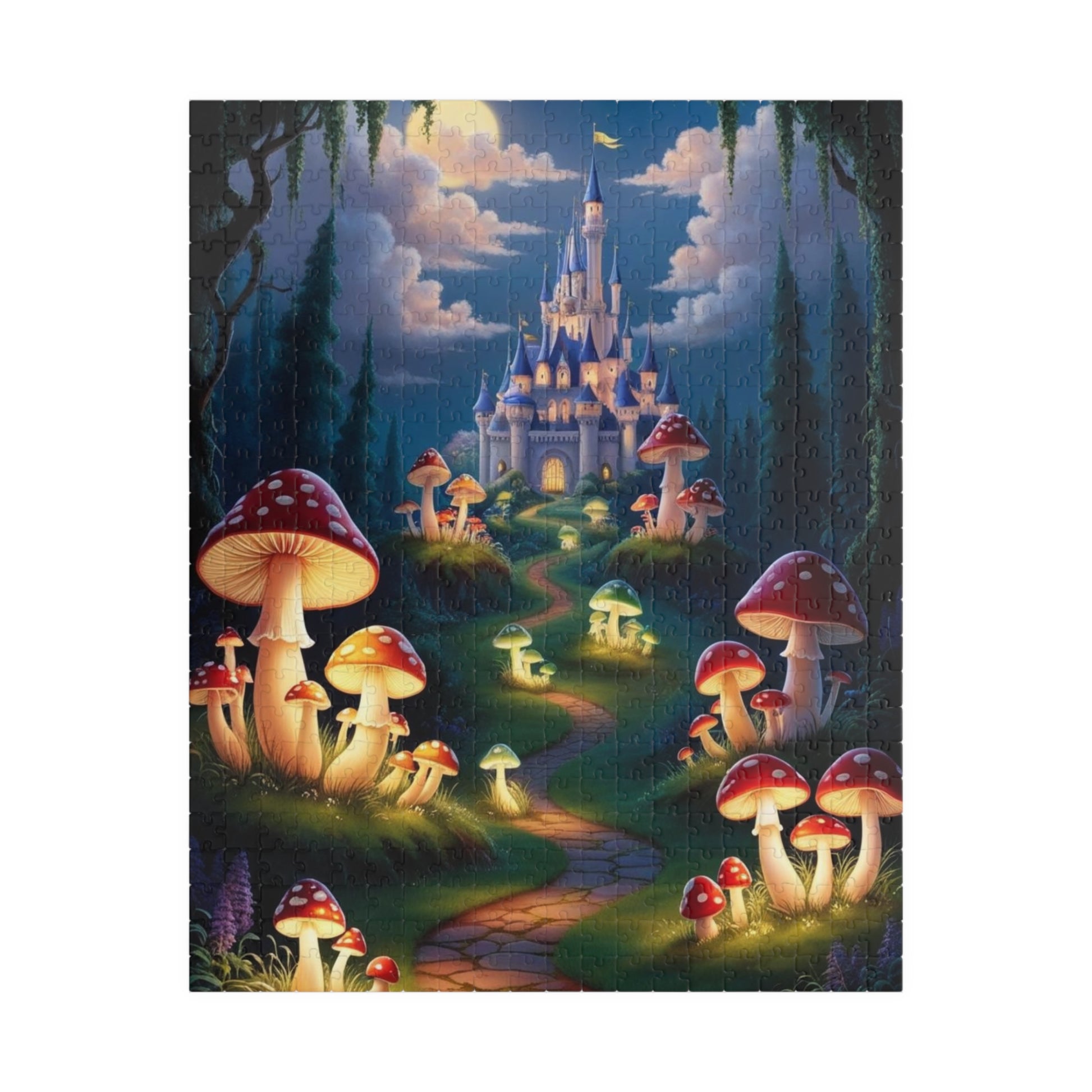 Fantasy Mushroom Castle Puzzle, Enchanting 110-1014 pieces, Perfect for Family Game Night, Ideal Gift for Puzzle Lovers 520 pcs (Vertical) Puzzle The Puzzle Chest